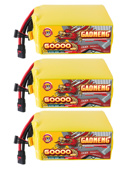 GAONENG GNB 60000mah 8S 29.6V 5C QS8 Semi Solid State Li-ion Battery 310WH/kg