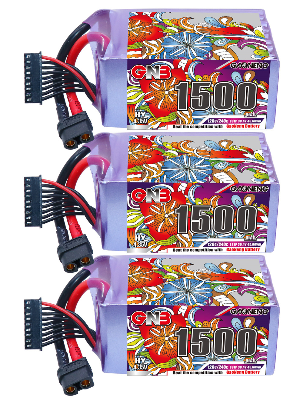 GAONENG GNB LiHV 8S 30.4V 1500mAh 120C XT60 LiPo Battery
