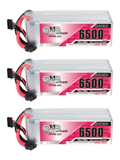 GAONENG GNB 6S 22.2V 6500mAh 65C LiPo Battery XT60