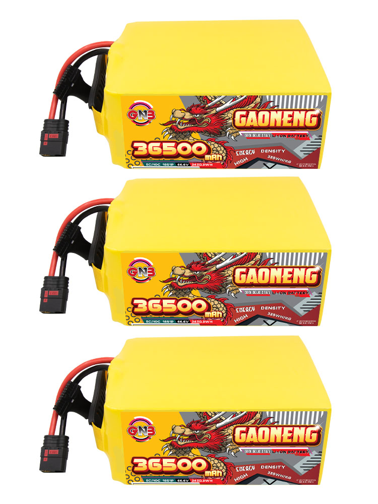 GAONENG GNB 36500mah 18S 66.6V 5C QS8 Semi Solid State Li-ion Battery 335WH/kg