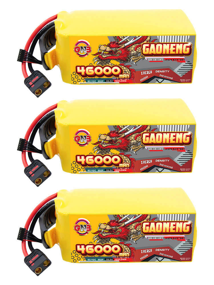 GAONENG GNB 46000mah 6S 22.2V 5C QS8 Semi Solid State Li-ion Battery 310WH/kg