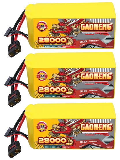 GAONENG GNB 28000mah 8S 29.6V 5C QS8 Semi Solid State Li-ion Battery 335WH/kg