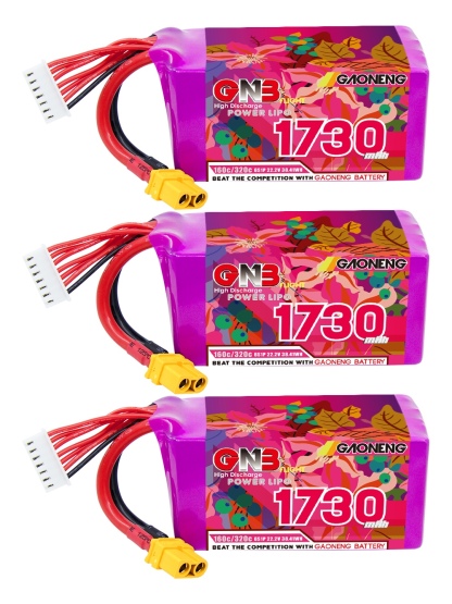 GAONENG GNB 6S 22.2V 1730mAh 160C XT60 LiPo Battery