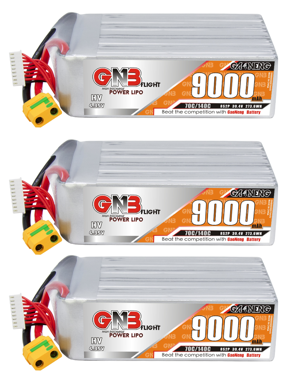 GAONENG GNB HV 8S 30.4V 9000mAh 70C LiPo Battery XT90S