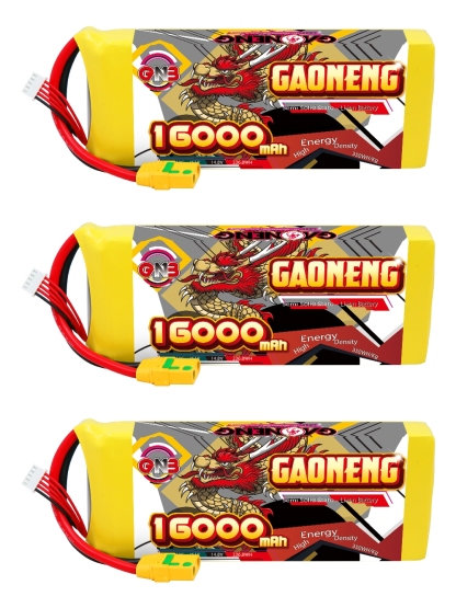 GAONENG GNB 16000mah 4S 14.8V 5C XT90S Semi Solid State Li-ion Battery 350WH/kg