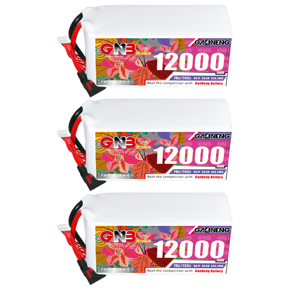 GAONENG GNB 8S1P 29.6V 12000mAh 70C RC LiPo Battery QS8