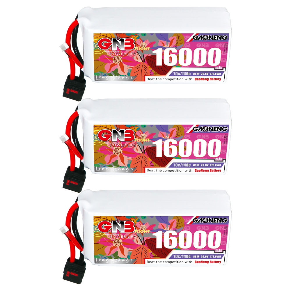 GAONENG GNB 6S1P 22.2V 16000mAh 70C RC LiPo Battery QS8