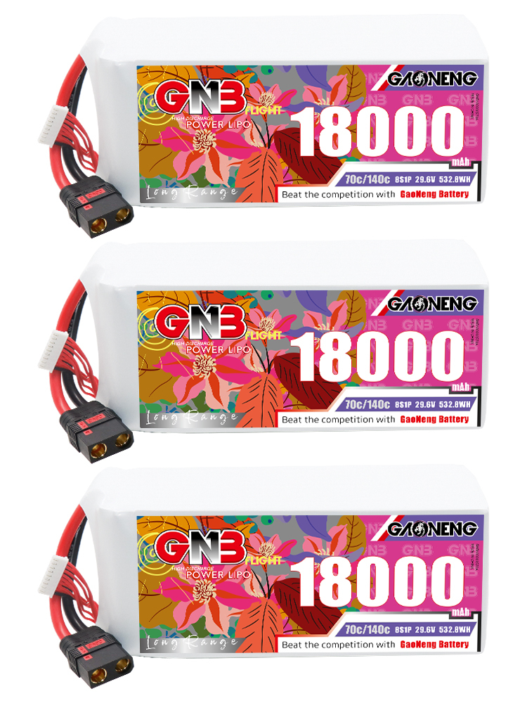 GAONENG GNB 8S1P 22.2V 18000mAh 70C RC LiPo Battery QS8