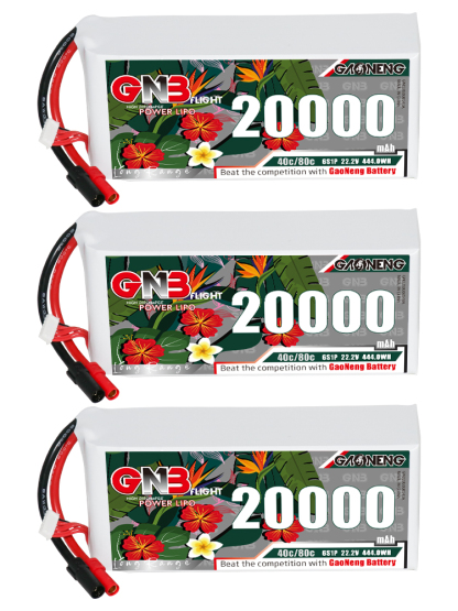 GAONENG GNB 6S1P 22.2V 20000mAh 40C RC LiPo Battery XT150