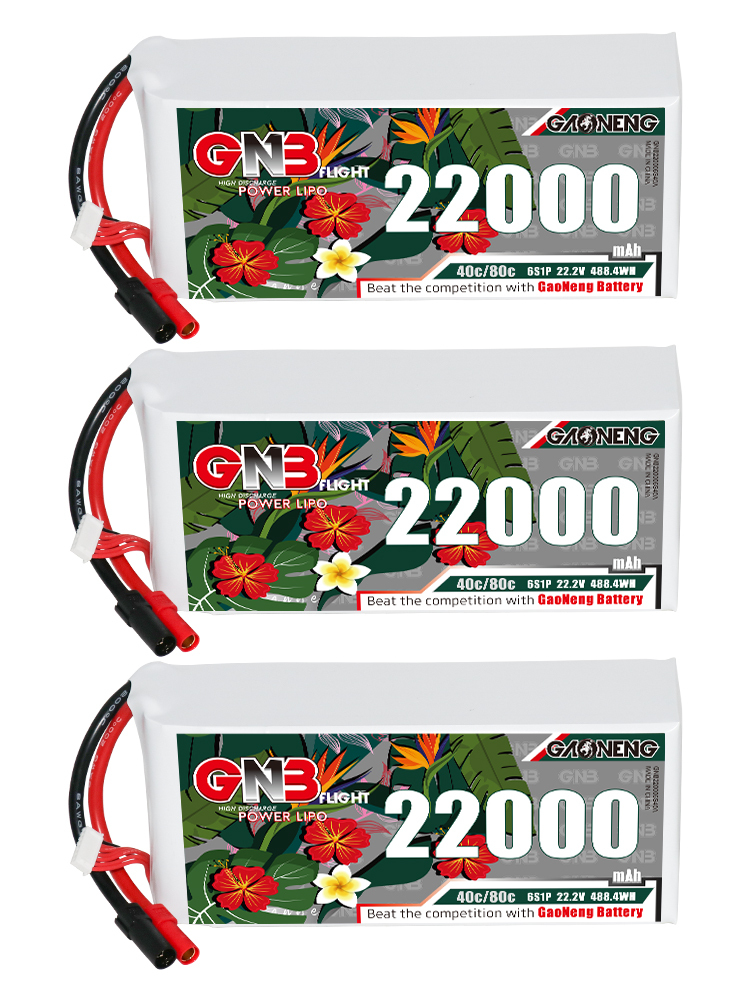 GAONENG GNB 6S1P 22.2V 22000mAh 40C RC LiPo Battery XT150