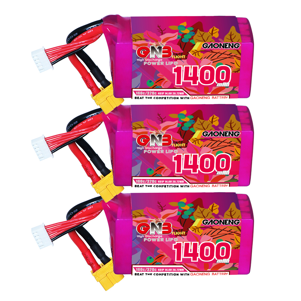 GAONENG GNB 4S 14.8V 1400mAh 160C XT60 LiPo Battery