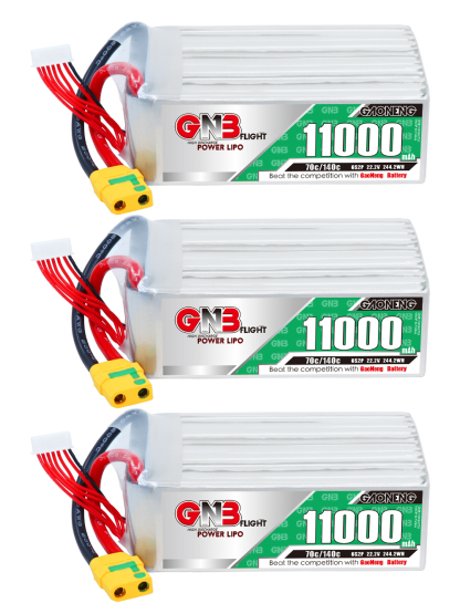 GAONENG GNB 6S 22.2V 11000mAh 11AH 70g RC LiPo Battery XT90S Anti Spark