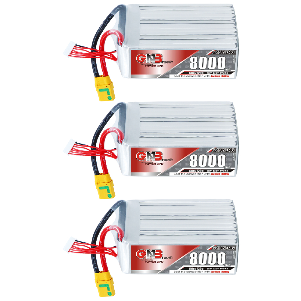 GAONENG GNB 6S 22.2V 8000mAh 60C XT90 LiPo Battery