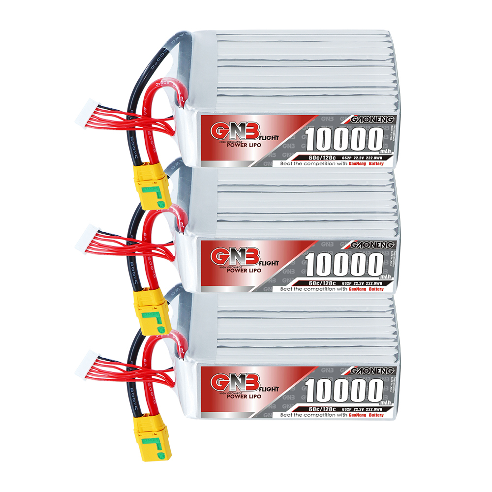 GAONENG GNB 6S 22.2V 10000mAh 60C RC LiPo Battery XT90S Anti Spark
