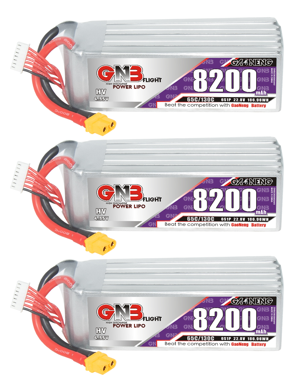 GAONENG GNB HV 6S 22.8V 8200mAh 65C XT60 LiPo Battery