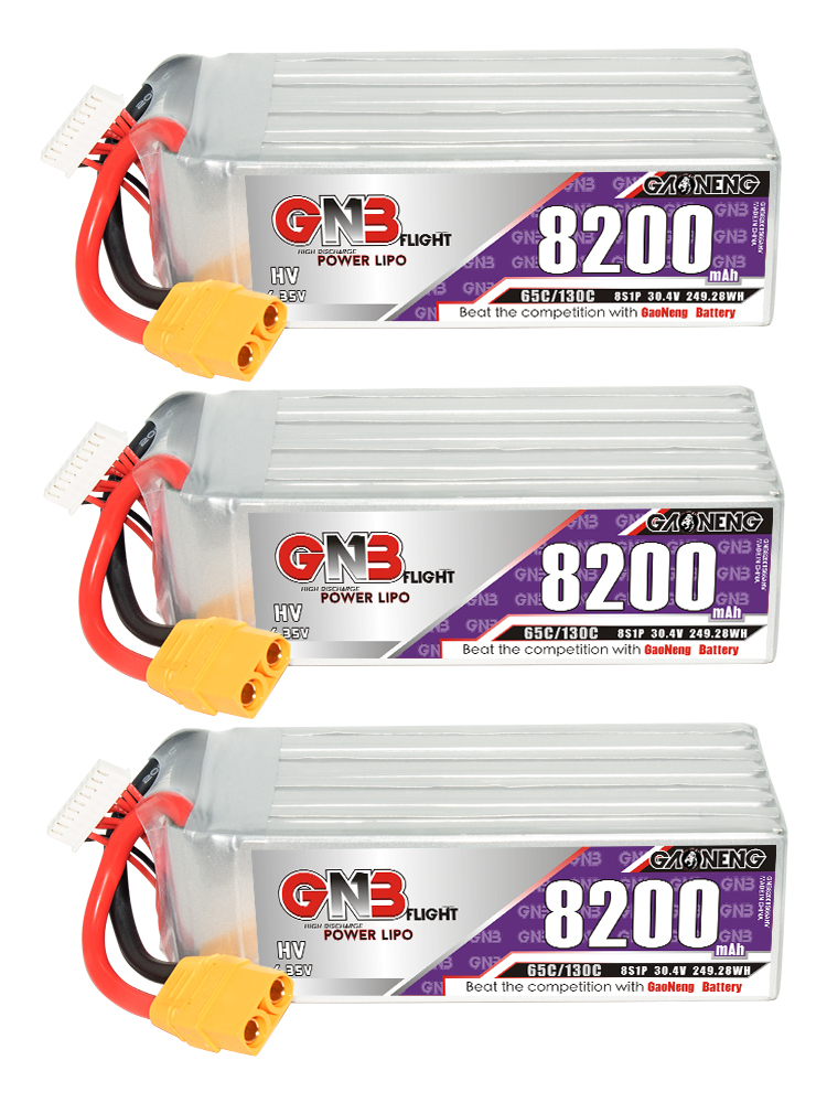 GAONENG GNB HV 8S 30.4V 8200mAh 65C XT90 LiPo Battery