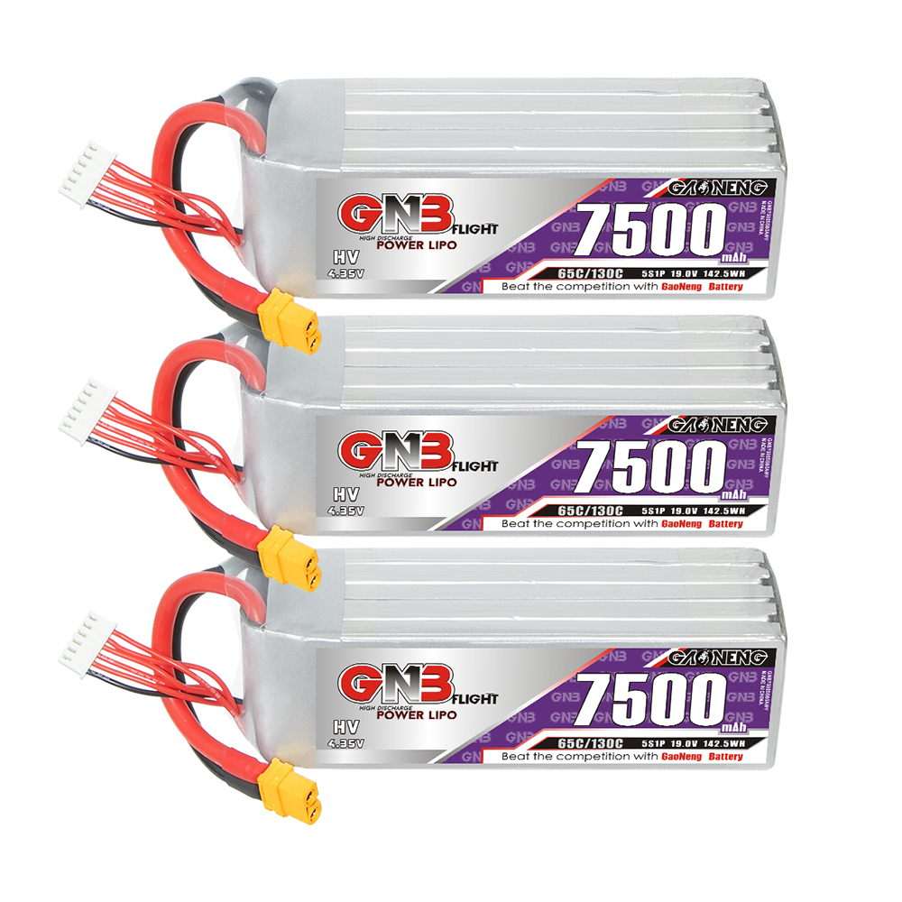 GAONENG GNB HV 5S 19V 7500mAh 65C XT60 LiPo Battery