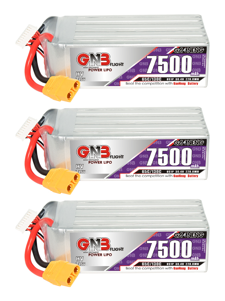 GAONENG GNB HV 8S 30.4V 7500mAh 65C LiPo Battery XT90
