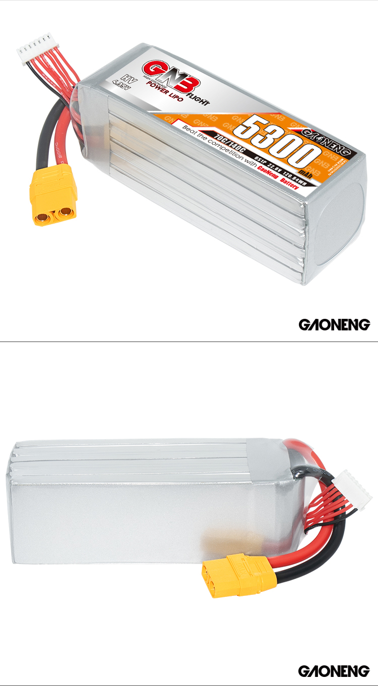 GAONENG GNB HV 6S 22.8V 5300mAh 70C LiPo Battery XT90