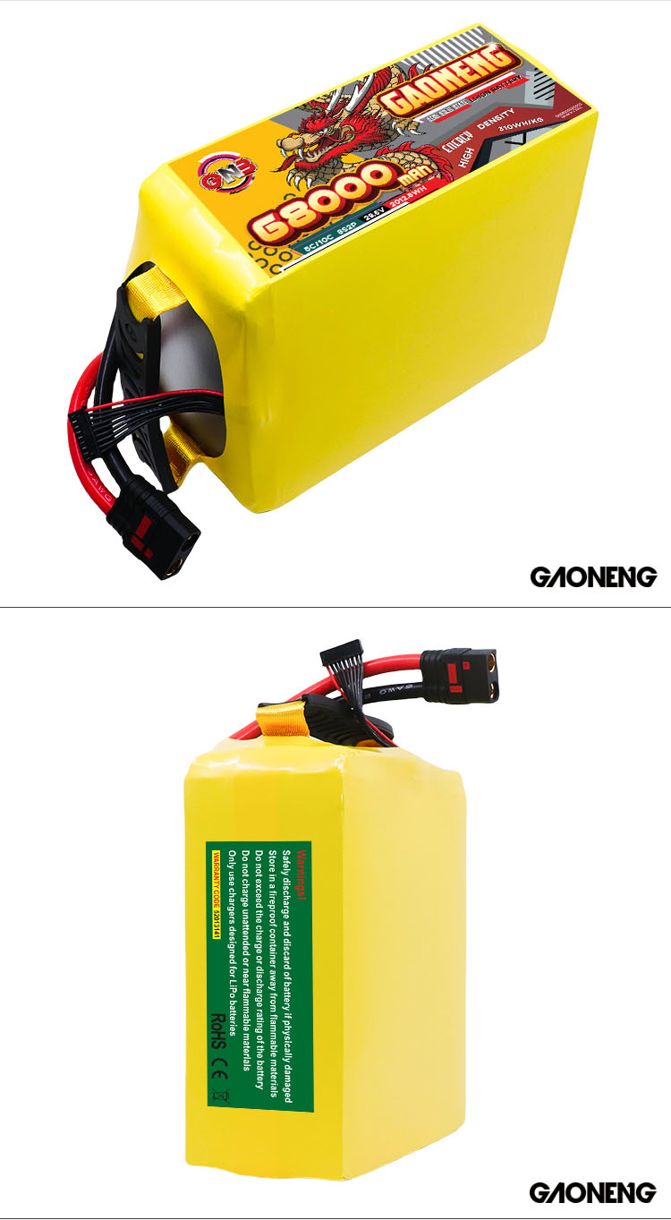 GAONENG GNB 68000mah 8S 29.6V 5C QS8 Semi Solid State Li-ion Battery 310WH/kg