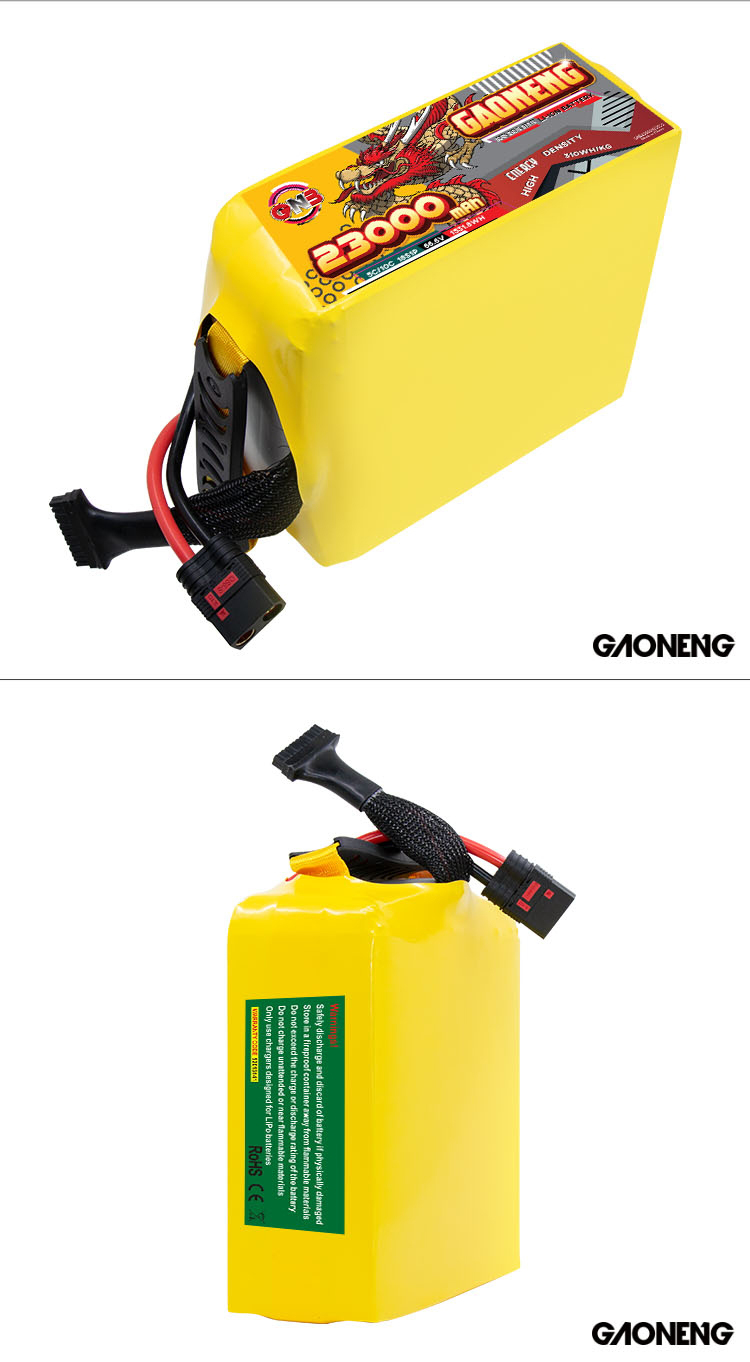 GAONENG GNB 23000mah18S 66.6V 5C QS8 Semi Solid State Li-ion Battery 310WH/kg