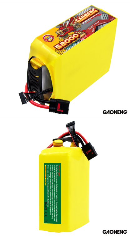 GAONENG GNB 52000mah 8S 29.6V 5C QS8 Semi Solid State Li-ion Battery 310WH/kg