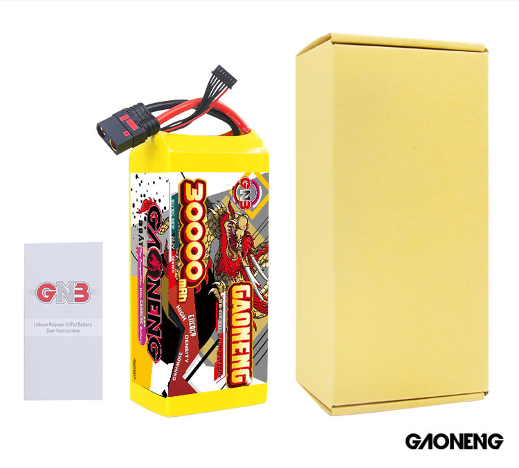 GAONENG GNB 30000mah 6S 22.2V 5C QS8 Semi Solid State Li-ion Battery 310WH/kg