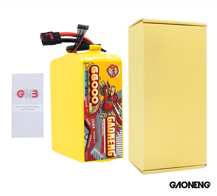 GAONENG GNB 66000mah 8S 29.6V 5C QS8 Semi Solid State Li-ion Battery 335WH/kg