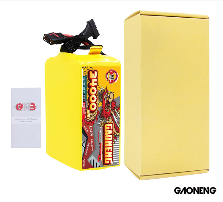 GAONENG GNB 34000mah 16S 59.2V 5C QS8 Semi Solid State Li-ion Battery 310WH/kg