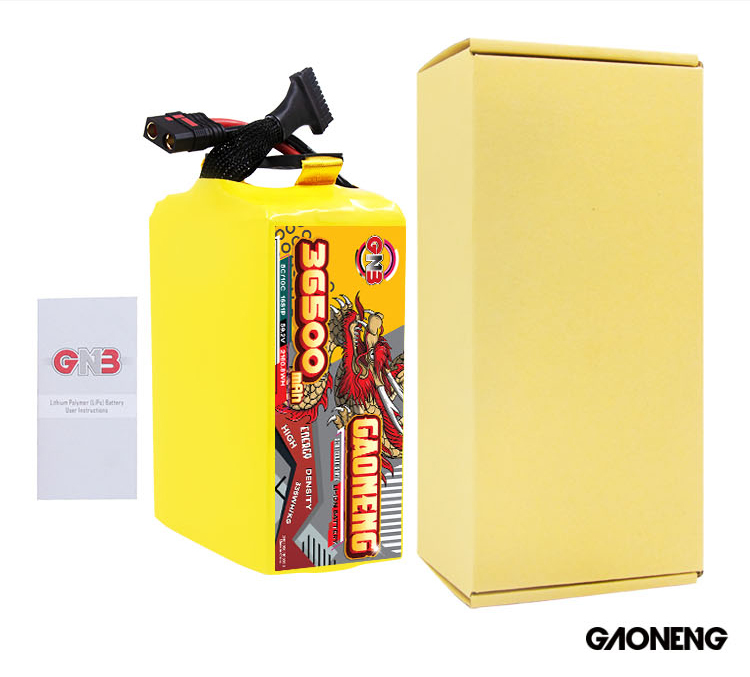 GAONENG GNB 36500mah 16S 59.2V 5C QS8 Semi Solid State Li-ion Battery 335WH/kg