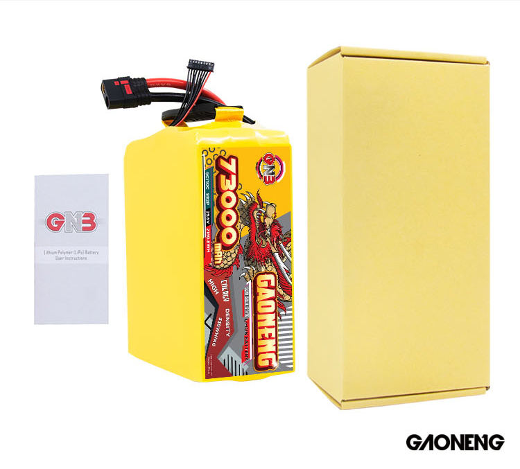 GAONENG GNB 73000mah 8S 29.6V 5C QS8 Semi Solid State Li-ion Battery 335WH/kg 