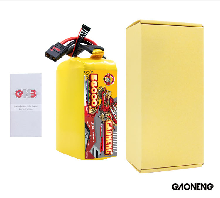 GAONENG GNB 56000mah 6S 22.2V 5C QS8 Semi Solid State Li-ion Battery 310WH/kg