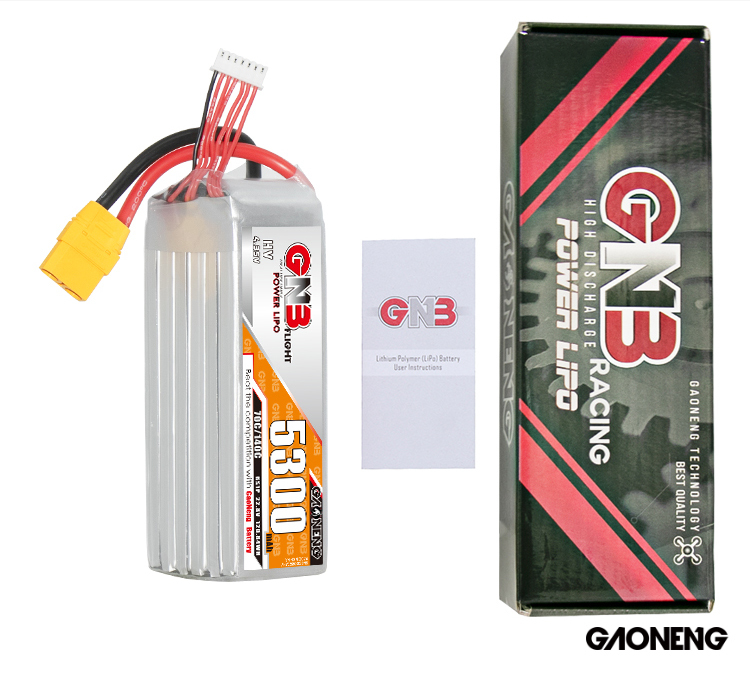 GAONENG GNB HV 6S 22.8V 5300mAh 70C LiPo Battery XT90