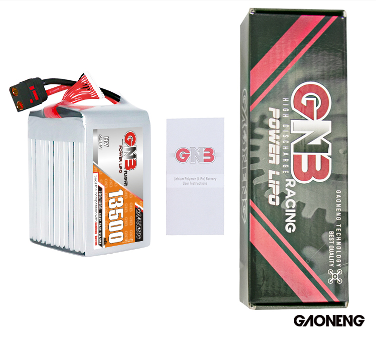 GAONENG GNB 12S2P 45.6V HV 13500mAh 70C RC LiPo Battery QS8