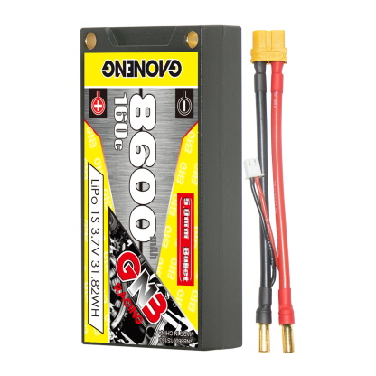 GAONENG GNB 1S 3.7V 8600mAh 160C 5mm Bullet Hard Case LiPo Battery