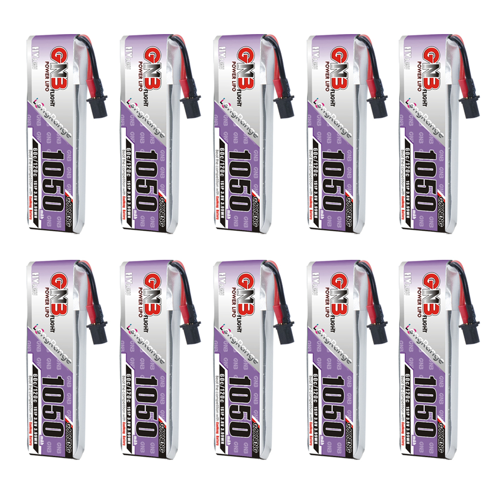 GAONENG GNB HV 1S 3.8V 1050mAh 60C A30 RC LIPO BATTERY FPV DRONE QUAD