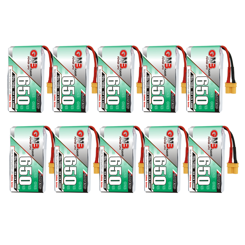 GAONENG GNB 1S 3.7V 650mAh 70C XT30 LiPo Battery