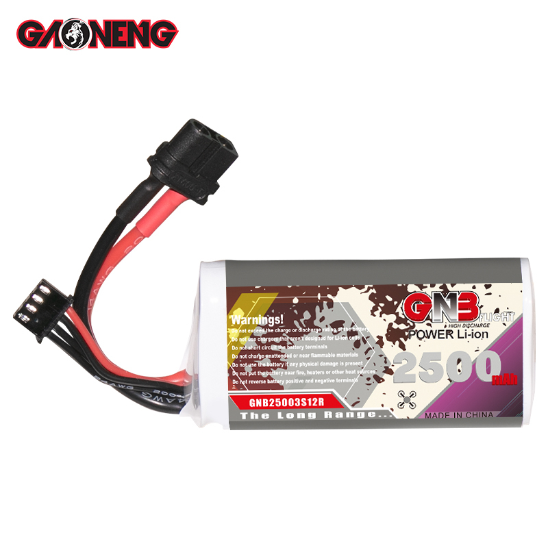 GAONENG GNB 3S 11.1V 2500mAh 10C XT60 Li-ion Battery made with 18650 cells