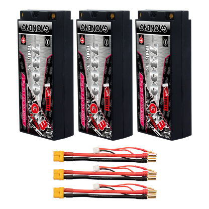 GAONENG GNB LiHV 2S 7.6V 7300mAh 150C LCG Hard Case LiPo Battery
