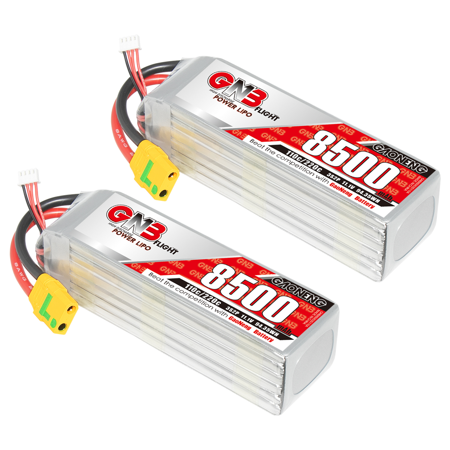 GAONENG GNB 3S 11.1V 8500mAh 110C RC LiPo Battery XT90S Anti Spark