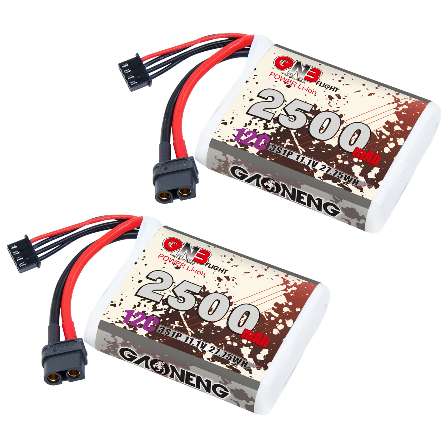 GAONENG GNB 3S 11.1V 3000mAh 10C XT60 Li-ion Battery made with 18650 cells