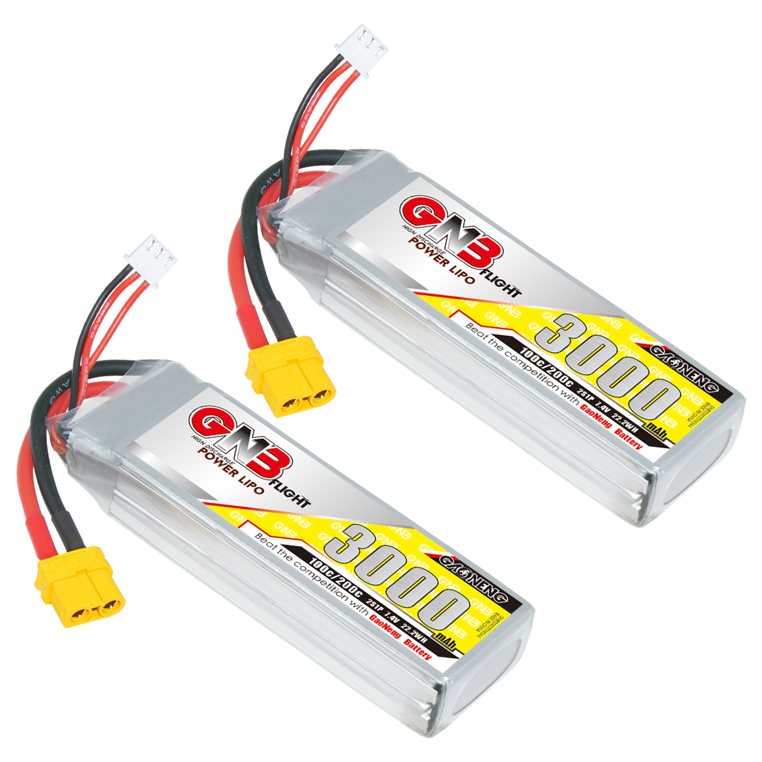 GAONENG GNB 2S 7.4V 3000mAh 100C LiPo Battery XT60
