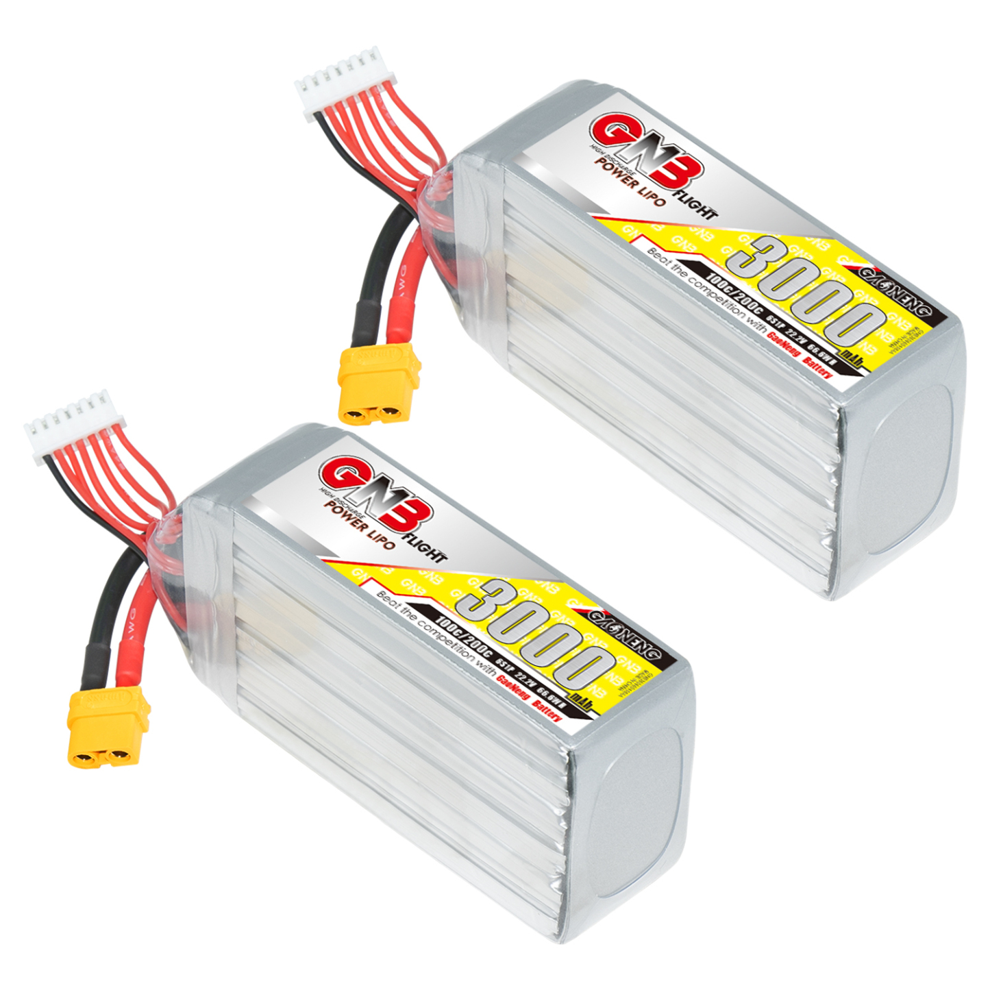 GAONENG GNB 6S 22.2V 3000mAh 100C LiPo Battery XT60