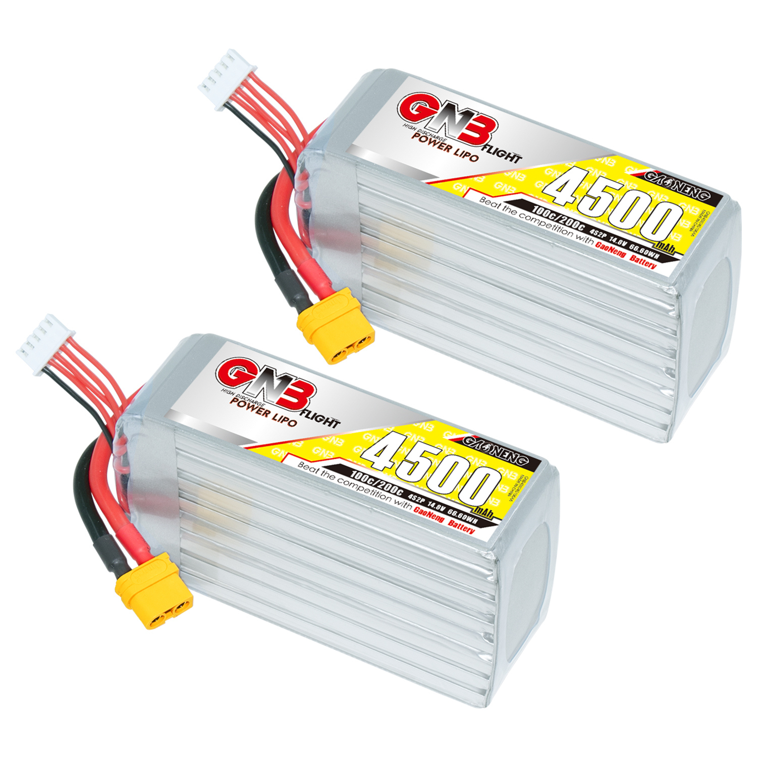 GAONENG GNB 4S2P 14.8V 4500mAh 100C LiPo Battery XT60