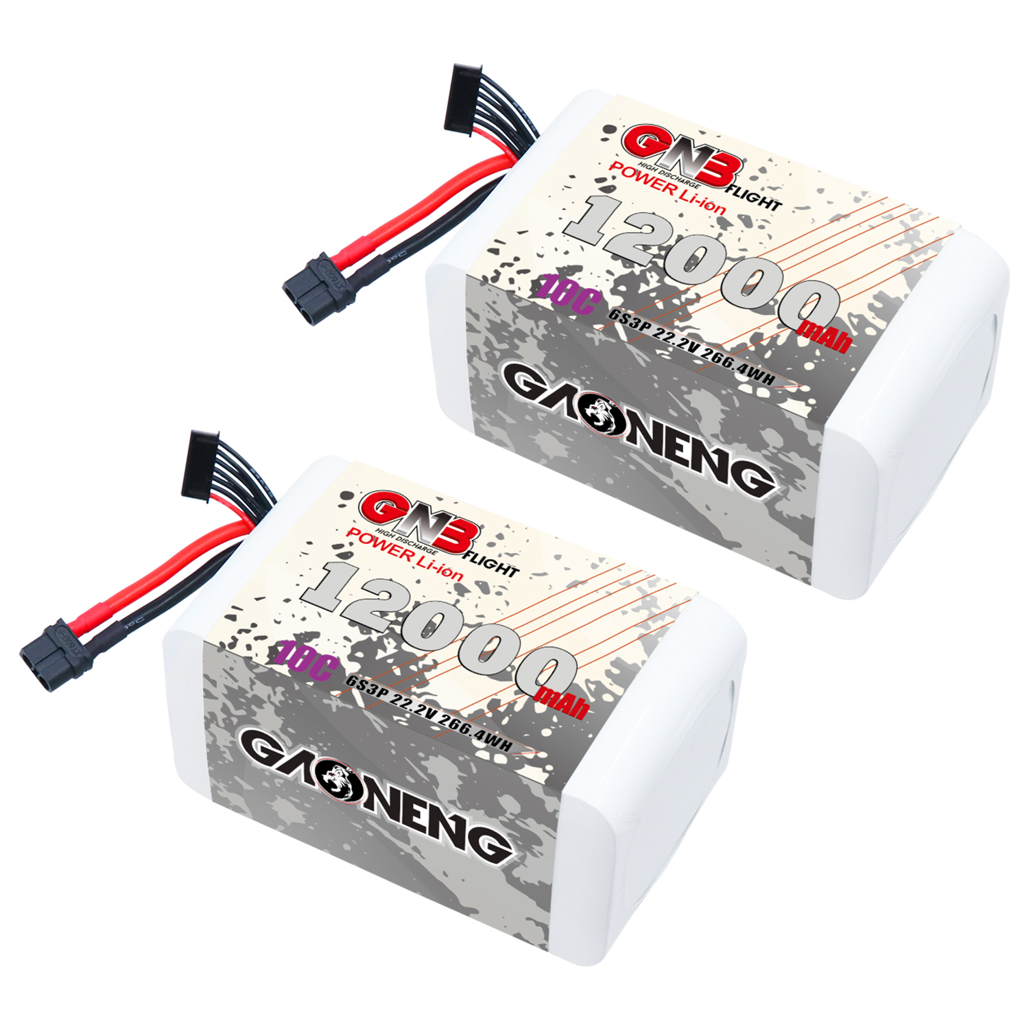 GAONENG GNB 6S 22.2V 12000mah 10C XT60 Li-ion Battery made with Li-ion Lithium Ion 21700