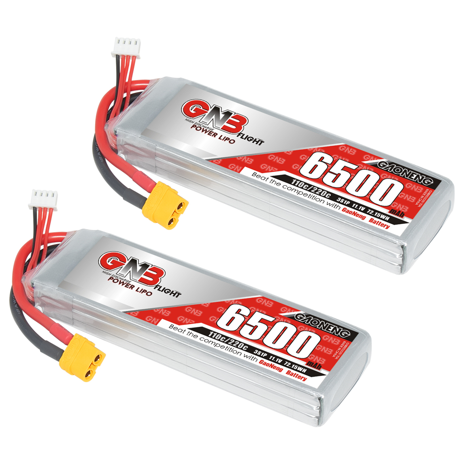 GAONENG GNB 3S 11.1V 6500mAh 110C LiPo Battery XT60