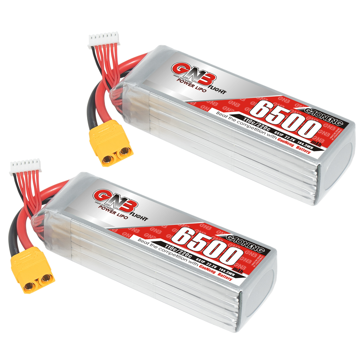 GAONENG GNB 6S 22.2V 6500mAh 110C LiPo Battery XT90
