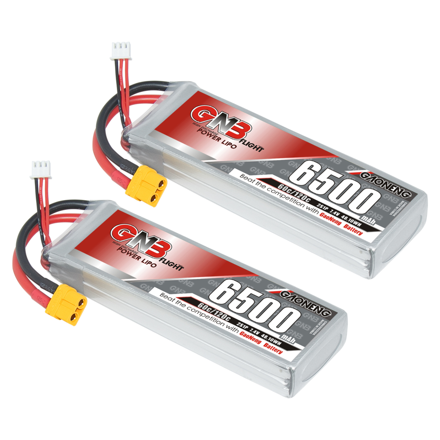 GAONENG GNB 2S 7.4V 6500mAh 60C LiPo Battery XT60