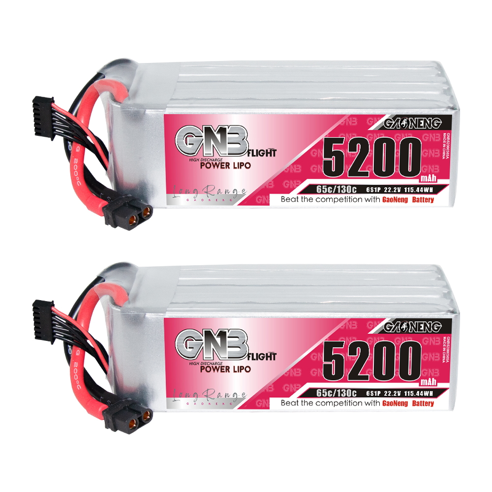 GAONENG GNB 6S 22.2V 5200mAh 65C LiPo Battery XT60