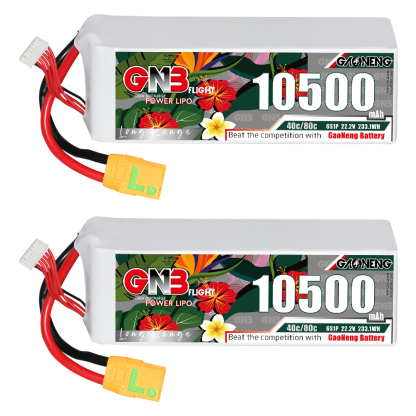 GAONENG GNB 6S 22.2V 10500mah 40C LiPo Battery XT90